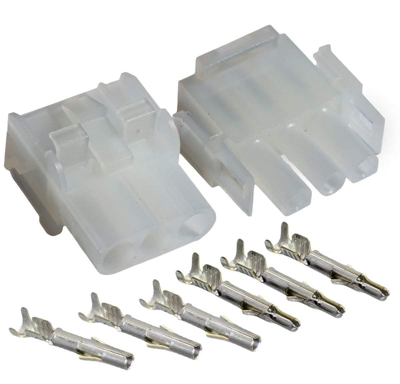 Molex -3 Match Set - (3-Pin) w/14-20 AWG, Wire Connector - 2.13mm D, Latch Lock, MLX™