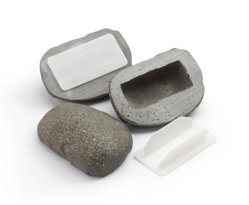 BIRD Key Rock – Hide a Key Outdoor in a Fake Rock. Great as Geocache containers or as Secret Key Holder for Outside