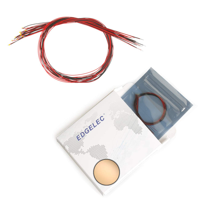 20pcs 0402 0603 0805 1206 Pre Wired SMD LED Light Emitting Diode Micro Litz Length 7.8in. Soldered White Red Green Yellow Blue Orange Pink UV (20pcs DC 3V 0402 Warm White Prewired Mini Lights) [2] Warm White 0402 Prewired