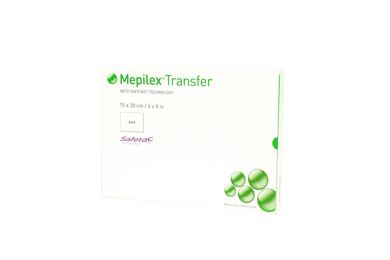 Mepilex 294899 Transfer Soft Silicone Exudate Transfer Dressing, 6" x 8" Size, Each Dressing