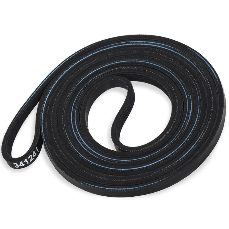 BlueStars 341241 Dryer Drum Belt - Compatible with Whirlpool Kenmore Roper Amana Dryers - Replaces 8066065 AP2946843 W10127457 PS346995 14210003 31531589 31001026 3394651 529597 WED4815EW1 NED4655EW1 Pack of 1