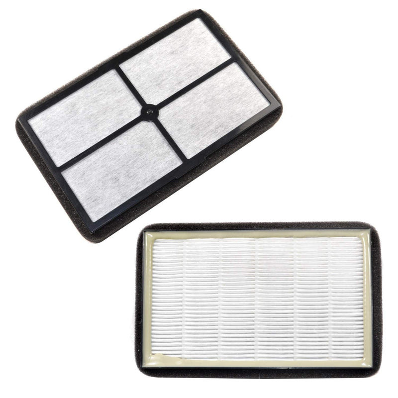 HQRP 2-pack Air Purifier Filter compatible with Black&Decker BXAP040 BXAP041 Table Top, parts BXFLTX FLT4010 Replacement