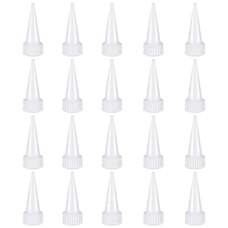 Zhehao 20 Pack e6000 Snip Tip Applicator Tips Cap for E6000 Craft Glue 3.7 Ounce Adhesive Tubes
