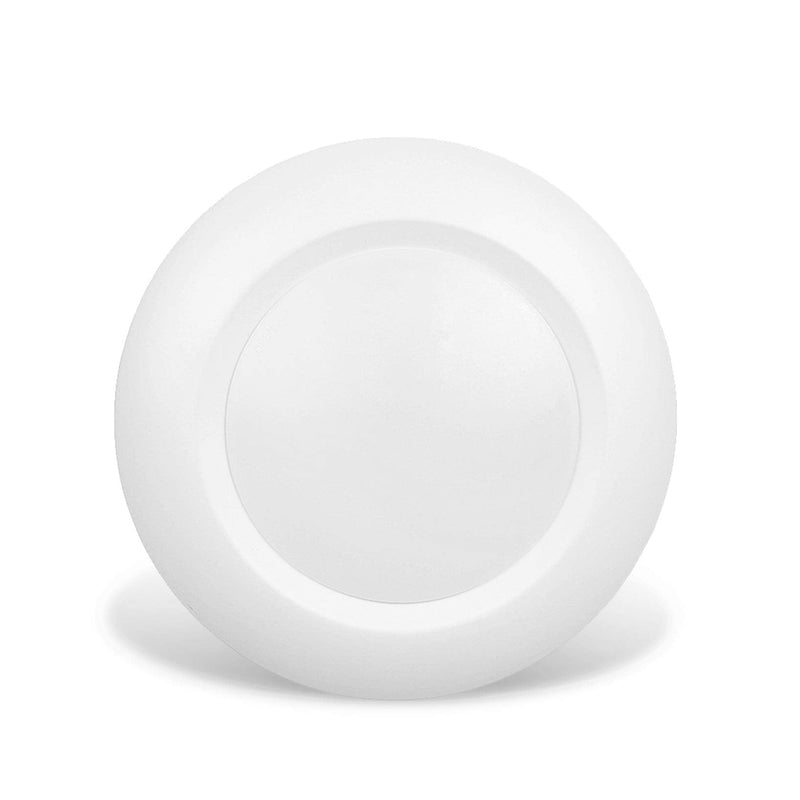 6 Inch LED Low Profile Recessed & Surface Mount Disk Light, Round, 15W, 900 Lumens, 5000K Daylight White, CRI80, Driverless Design, Dimmable, cETLus Listed, White(1 Pack)