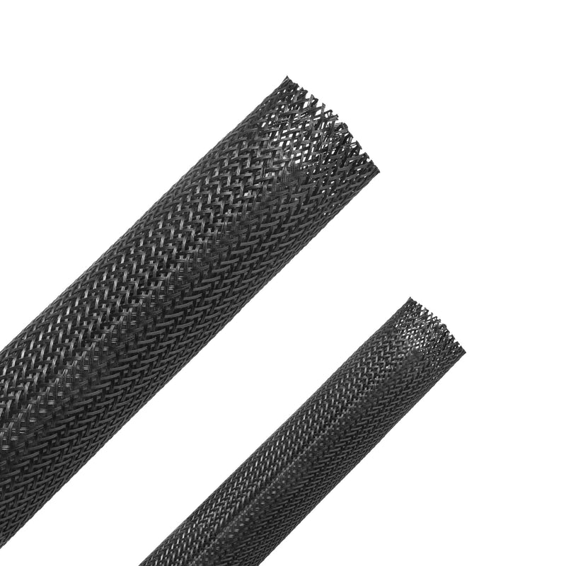 50ft - 1/2 Inch & 1/4 Inch Expandable Braided Cable Sleeve, Braided Wire Sleeving, Cable Wrap Mesh Wire Loom