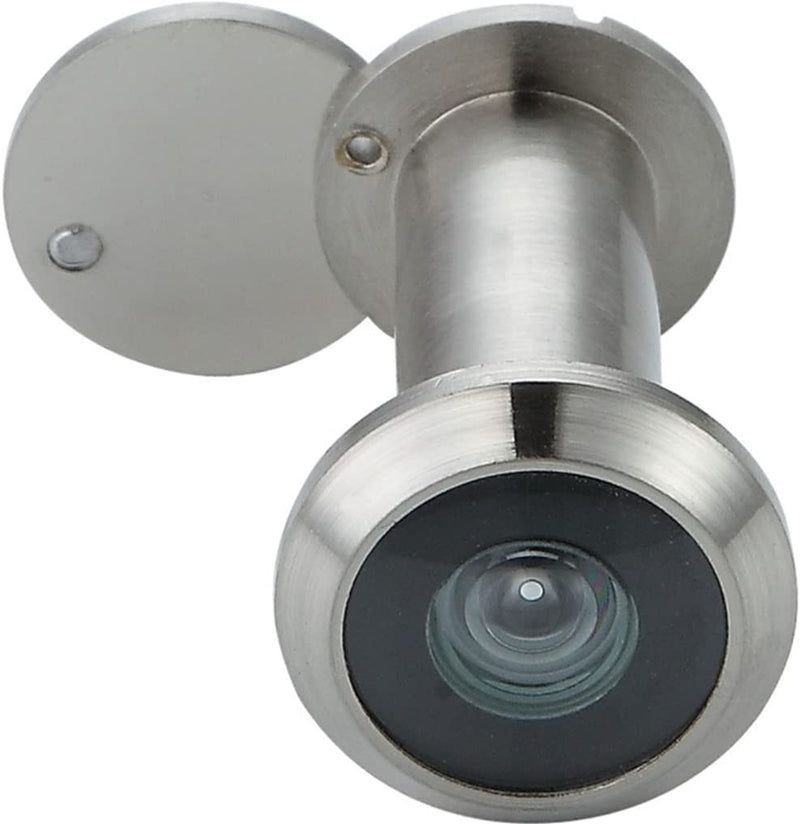 Peephole Front Door Viewer with Privacy Cover, One-Way 220 Degrees in Satin Nickle - NewNest Australia