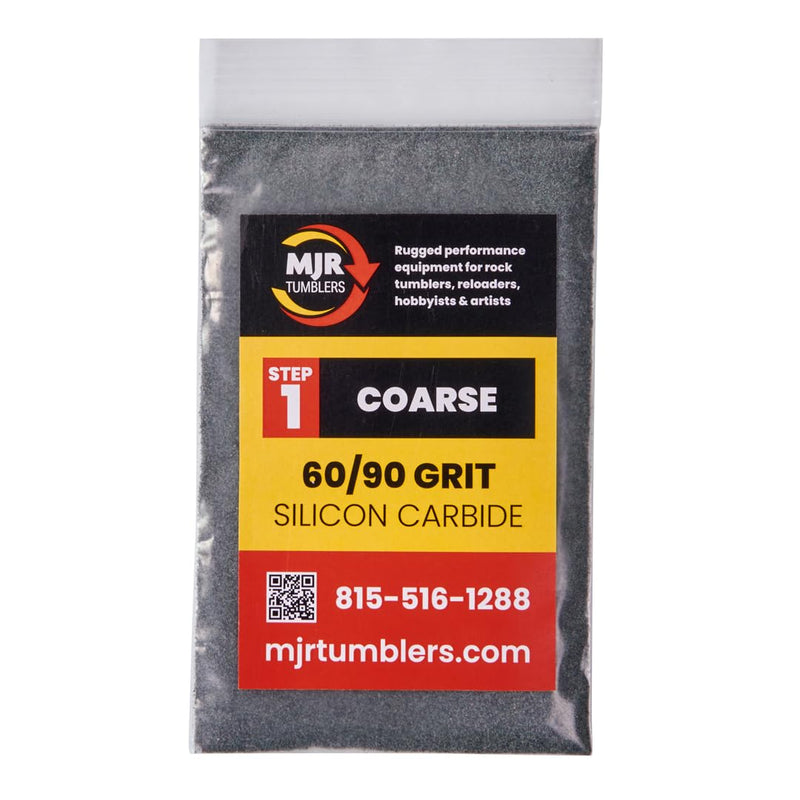 1lb of MJR Tumblers Premium 60/90 Coarse Silicon Carbide Rock Polishing Grit for Step/Stage 1, MJR Tumblers is a Disabled and Veteran Owned Company Proudly Located in USA 1 LB