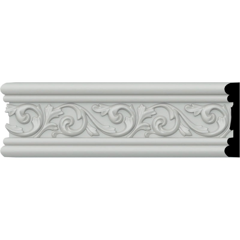 Endurathane Antonio Chair Rail, 3 5/8"H x 3/4"P x 94 1/2"L, Factory Primed (2-Pack)