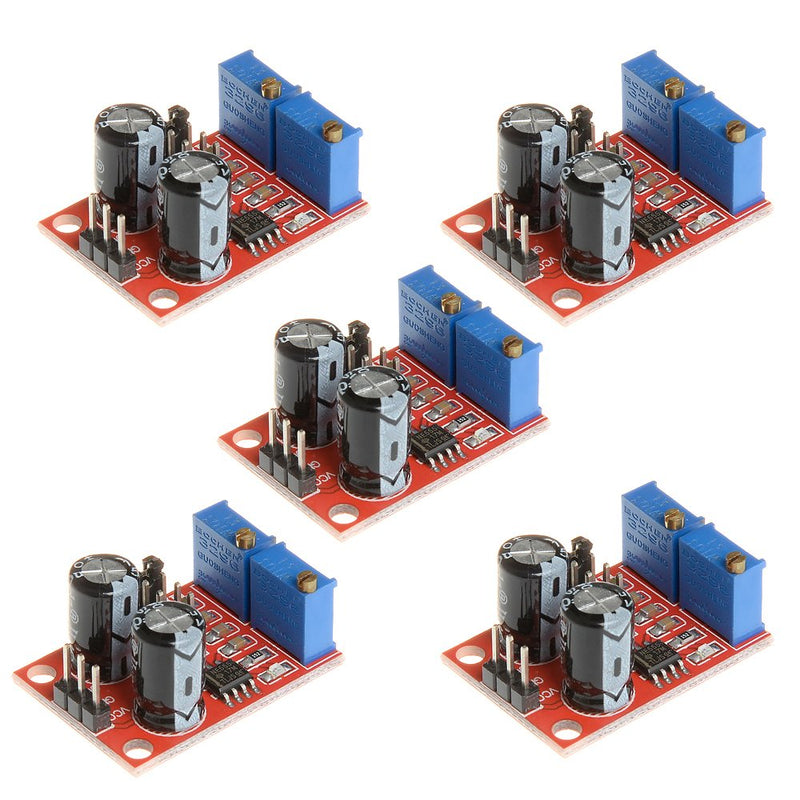 5PCS DC5-15V 4.2V V-PP to 11.4V V-PP NE555 Pulse Frequency Duty Cycle Adjustable Generator Module Square Wave Rectangular Wave Signal Generator