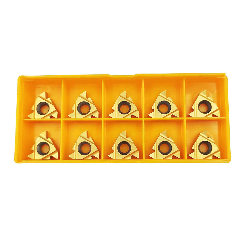 10PCS 16ER AG60 / 16IR AG60 CNC Lathe Indexable Threading Carbide Insert Blade (16ER AG60)