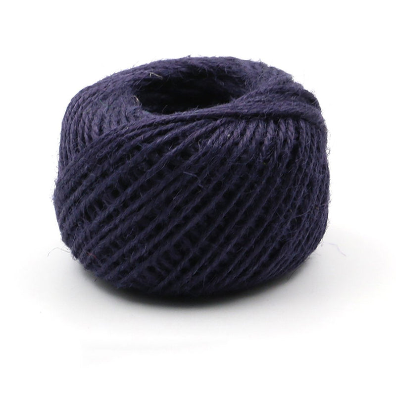 Jute Twine Rope, Navy Blue Jute String, Twine String for DIY Crafts, Christmas Decoration, Embellishments（Navy Blue） 54 Yards
