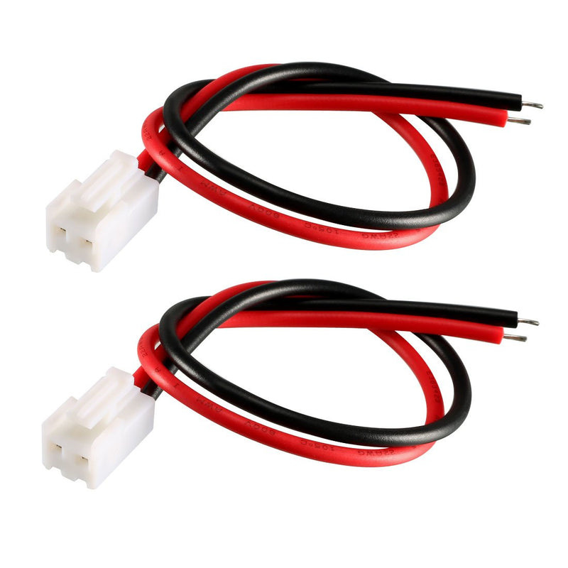 uxcell 10pcs 3.96mm Pitch Female Connector pole Header Wire Line 2P 20cm long