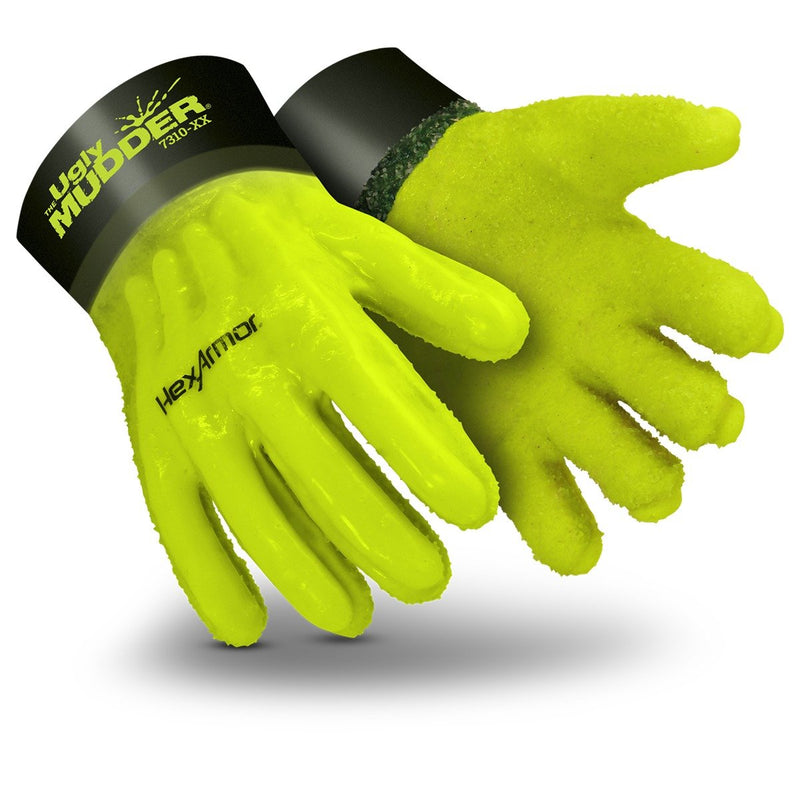 HexArmor Impact Protection Liquid-Resistant Safety Gloves | Ugly Mudder® 7310 | X-Large X-Large (Pack of 1) 7310 | Short Cuff Impact A1