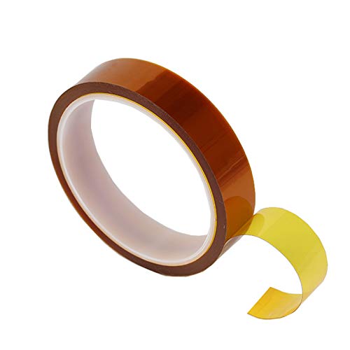 EQUTY BAYMERS 1 Roll 20mm X 33m 108ft Heat Vinyl Press Tape,Heat Resistant Sublimation Tape for Heat Transfer,High Temperature Tape for Electronics Masking,Soldering, Protecting Circuit Board 20MM 1ROLL