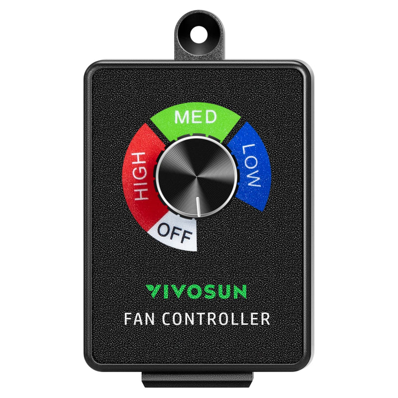 VIVOSUN Variable Speed Controller Cordless Vent Blower Speed Adjuster for Inline Duct Exhaust Fan Cordless (350W)