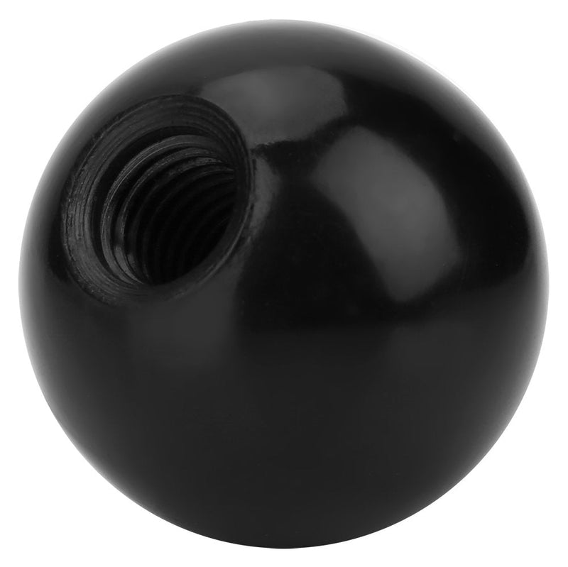 GOTOTOP Ball Lever Knob, 6Pcs Black Plastic Insulation Threaded 40mm Diameter Round Handle Ball Knob for Game for Machine Tools