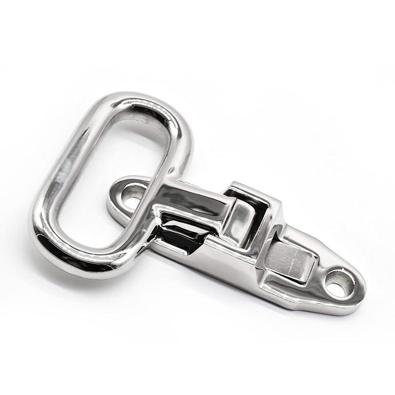 MARINE CITY Folding Step – Heavy Duty Stainless Steel, Corrosion-Resistant, Spring-Loaded Design, 4-1/5" x 3-1/3", for Boats, Ships, RVs, Marines, Yachts, Kayaks (Pack of 1)
