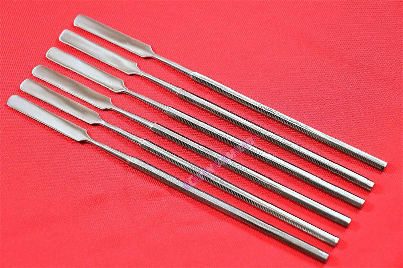 6 Premium German Dental Cement Spatulas Single Ended Lab Wax Modeling Cement Mixer Spatula Round Handle Cynamed