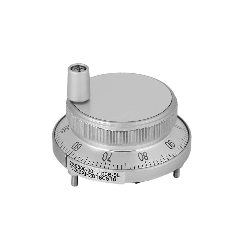 100PPR 6 Terminal Electronic Hand Wheel Manual Pulse Encoder for CNC System (White)