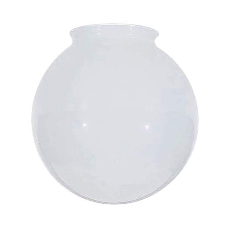 KOR K21815 6-Inch White Glass Globe Lamp Shade - 3-1/4-Inch Fitter Opening - Lighting Fixture Replacement Globe Style
