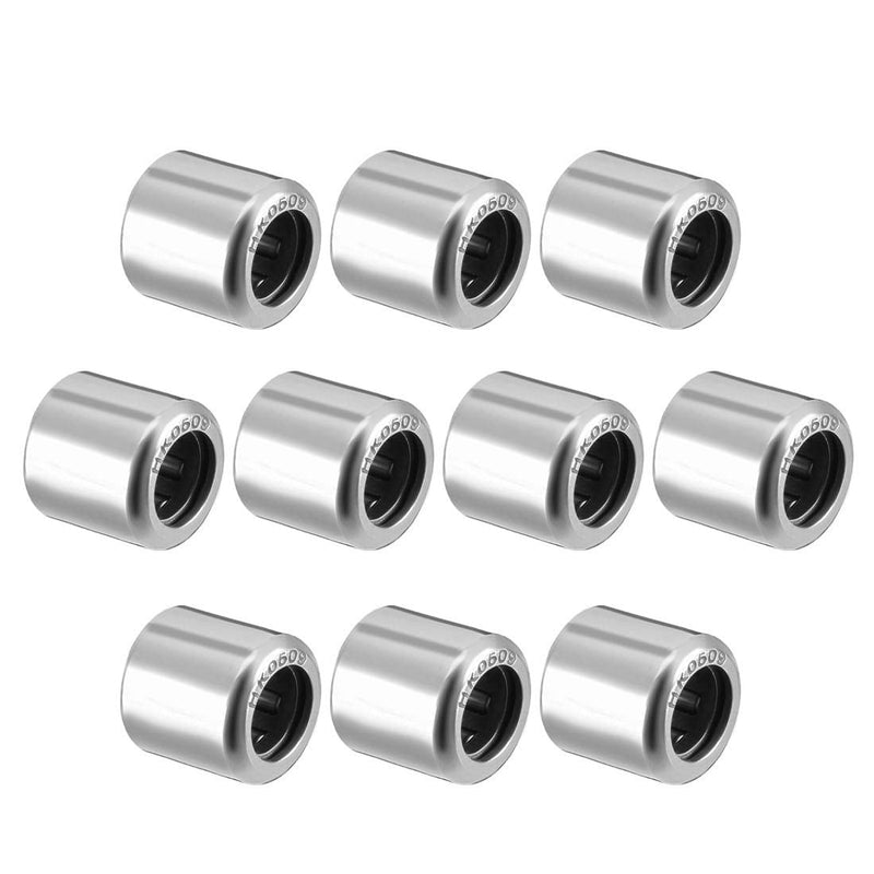 uxcell HK0509 Drawn Cup Needle Roller Bearings, Open End, 5mm Bore Dia, 9mm OD, 9mm Width (Pack of 10) 5x9x9mm