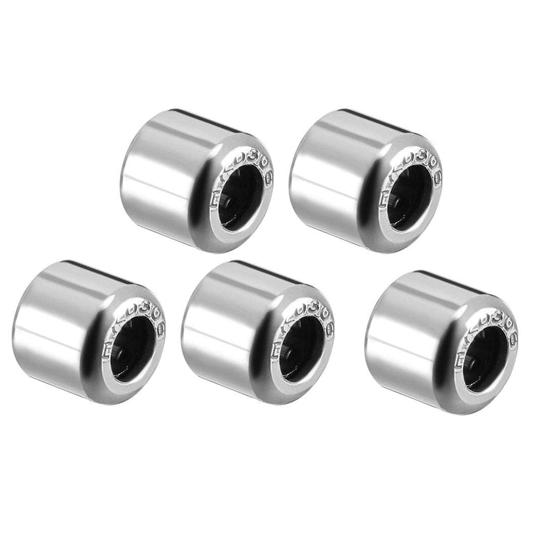 uxcell HK0306 Drawn Cup Needle Roller Bearings, Open End, 3mm Bore Dia, 6.5mm OD, 6mm Width (Pack of 5) 3x6.5x6mm