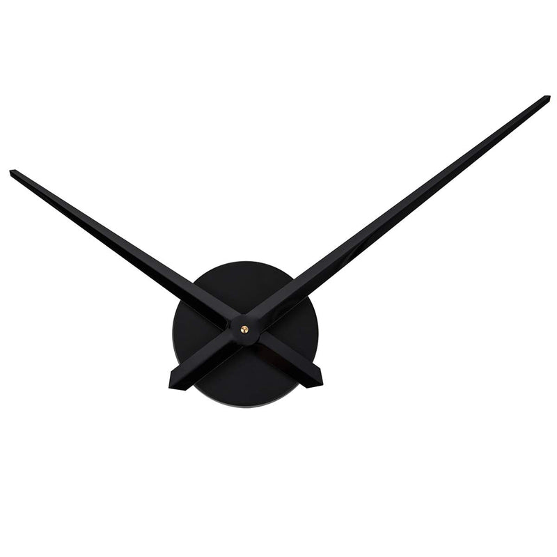 AILILIFE 3D Clock Hands, DIY Large Clock Movement Mechanism with 12 Inch Long Spade Hand, 3D Wall Clocks Home Decor Alat001-black