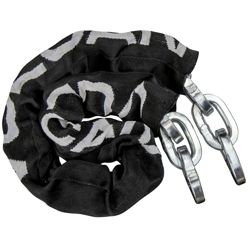 VULCAN Security Chain - Premium Case-Hardened - 5/16 Inch x 3 Foot (+/- 1.5 Inches) - Chain Cannot Be Cut with Bolt Cutters or Hand Tools Silver 5/16" x 3' Chain Only w/Wear Pad (No Lock)