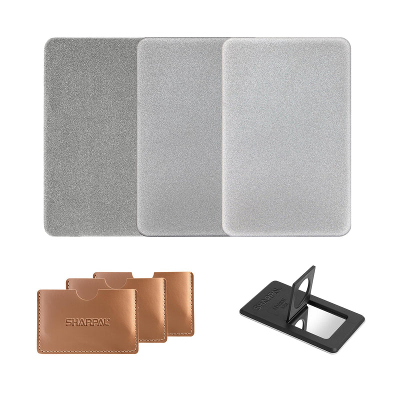 SHARPAL 116N Pocket Diamond Sharpening Card Stone (Coarse 325/Fine 600/Extra Fine1200) Kit Garden Tool File Survival Knife Sharpener 3-Pack: Coarse/Fine/Extra Fine