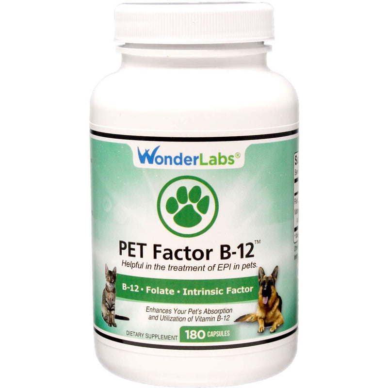 WonderLabs Pet Factor B-12 | Vitamin B-12 in Methylcobalamin Form | Popular in Treatment of EPI in Dogs 180 - NewNest Australia