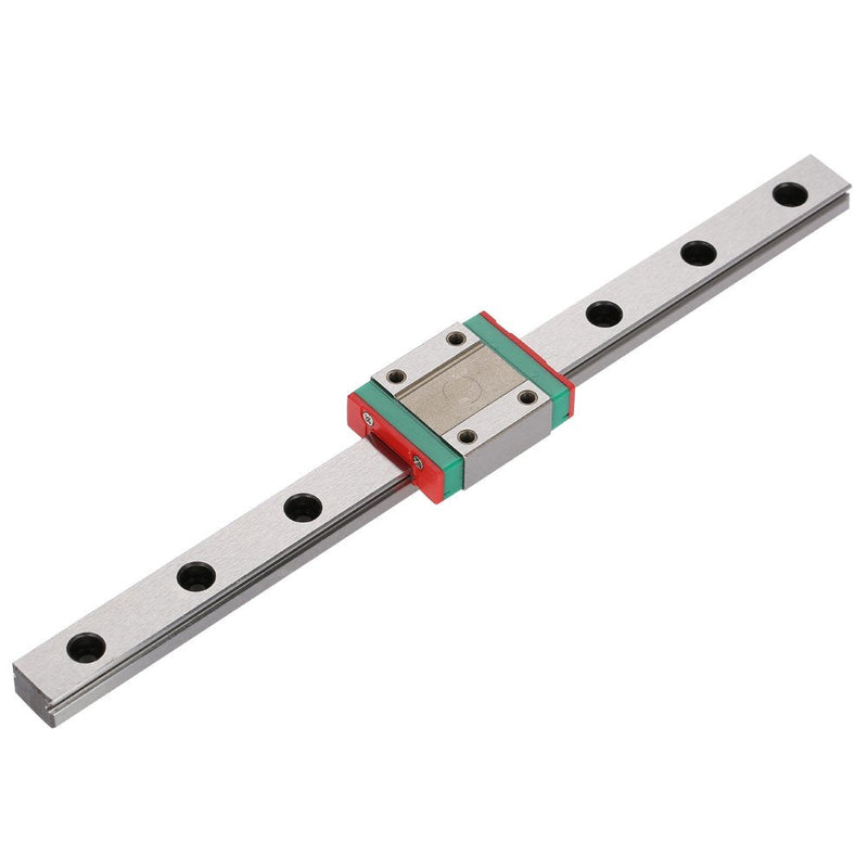 LML12B Linear Rail 12mm Mini Bearing Steel Rail Slide Rail+ Slide Block Variety Length (200mm) 200MM