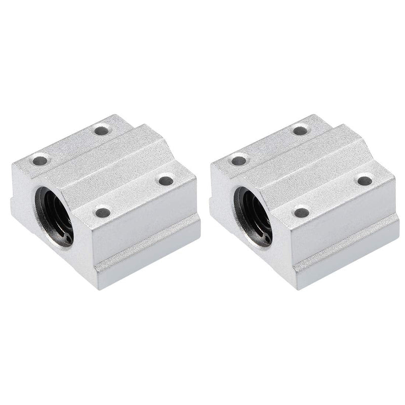 uxcell SCS8UU Linear Ball Bearing Slide Block Units, 8mm Bore Dia (Pack of 2)