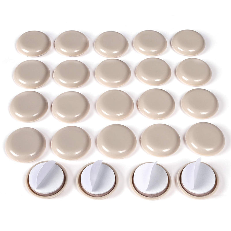 24 PCS Self-Stick Furniture Sliders,1 Inch Furniture Glides for Carpet,Furniture Moving Pads for Furniture-Adhesive Carpet Sliders 1 inch Round