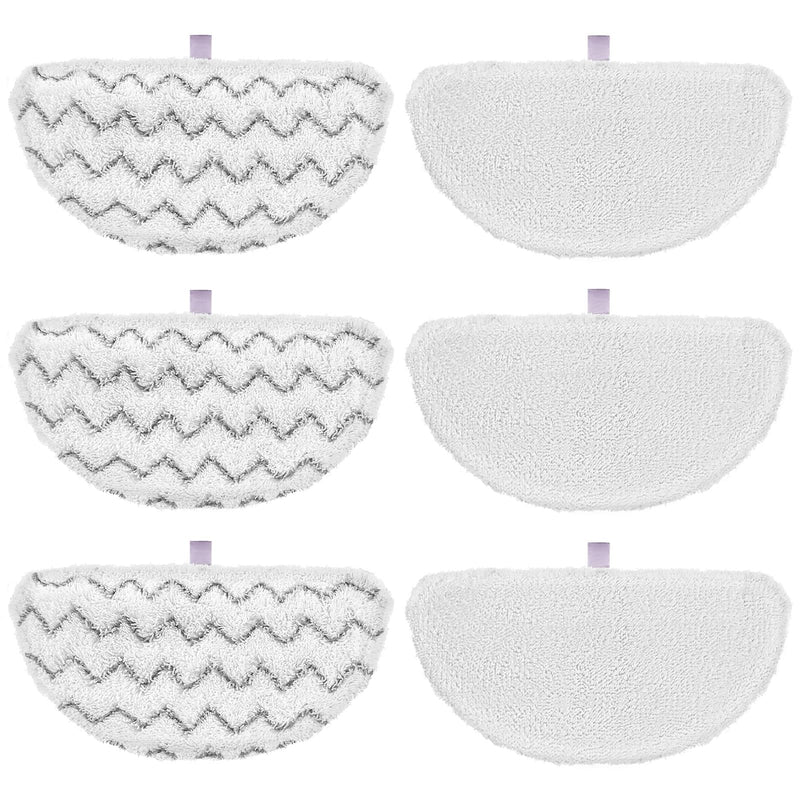 6 Pack 1940 for Bissell Steam Mop Pads for Bissell PowerFresh Steam Mop 1806 1544 1440 2075A 2685A 1940W 19404 Series, Model 19402 19408 1940a 1940f 1940q 1940t B0006 B0017, Part #5938#203-2633 6 Pack