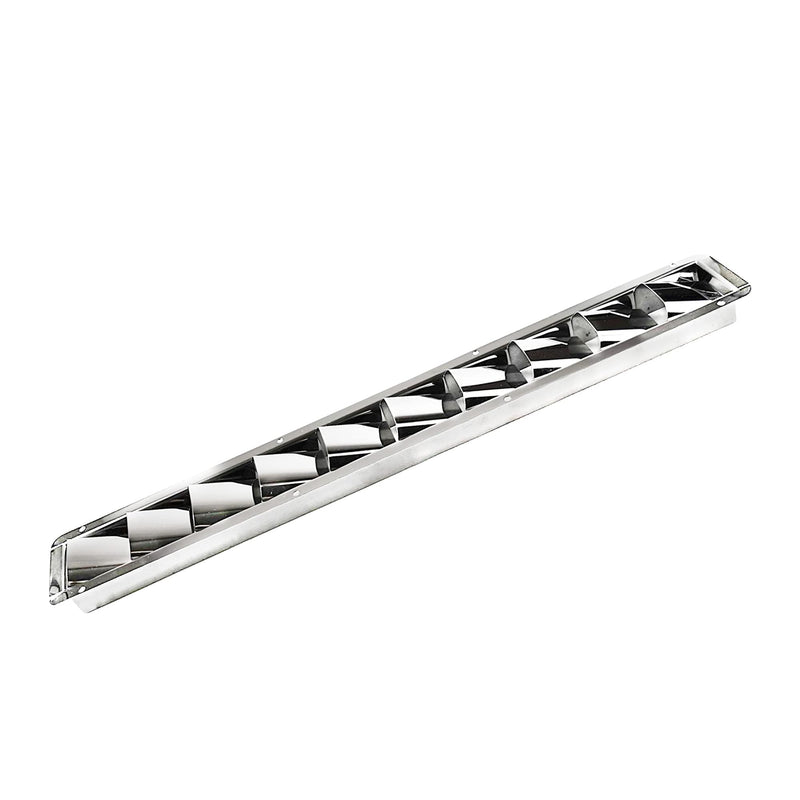 MARINE CITY 10-Slot Louvered Vent, 304-Grade Stainless Steel, Corrosion-Resistant, Easy Installation & Maintenance, for Boats, Yachts, Homes 1
