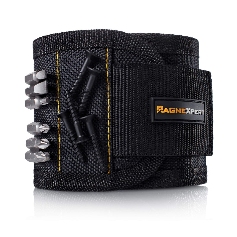 Magnexpert Magnetic Wristband for Holding Screws, Nails and Drill Bits - Crafted from Ballistic Nylon with 15 Powerful Magnets - Stocking Stuffer for Men