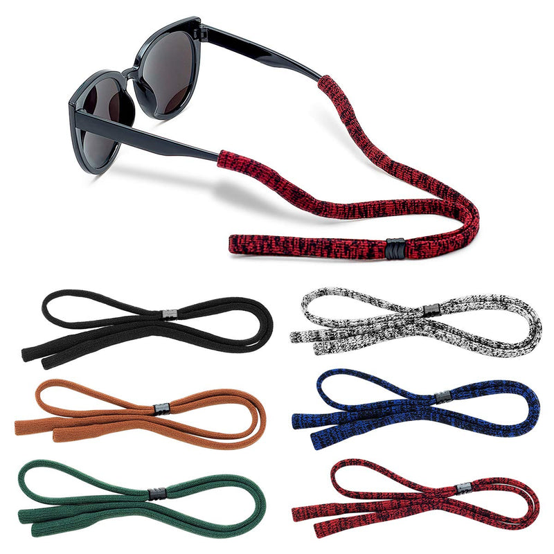 Glasses Strap (Pack of 6) Adjustable Eyeglasses Strap Sunglass Holder Strap Men Women 6 Pack（colorful） - NewNest Australia
