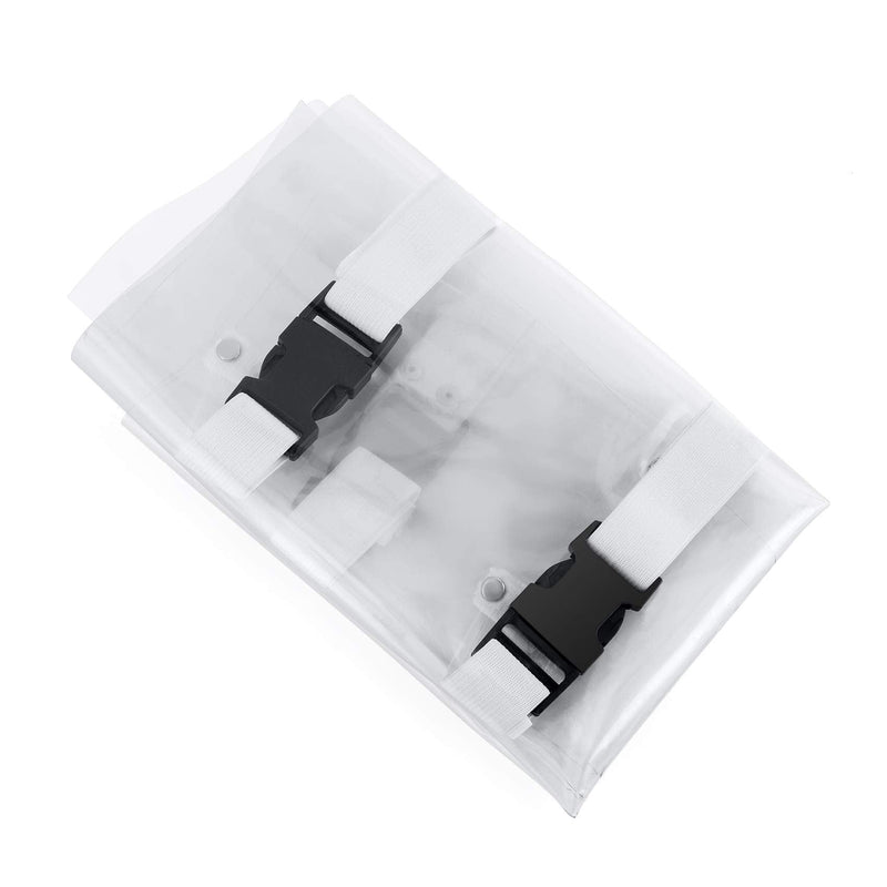 Foot Pad Dustproof Dental Chair Toe Cover Sleeve with Elastic Bands, Foot Mat Cushion Transparent Dentist Clinic Unit Protector Anti-Dropping - Washable & Reusable Elastic Bands with Snaps