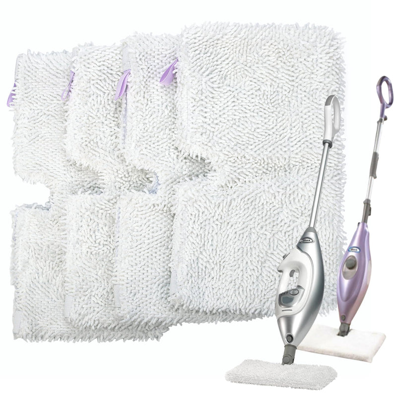 Flammi Steam Pocket Mop Replacement Pads for Shark S3500 Series S3501 S3601 S3550 S3901 SE450 S3801CO S3601D S2901 S2902 Steam Pocket Mop, 4 Pack 4 Pack White
