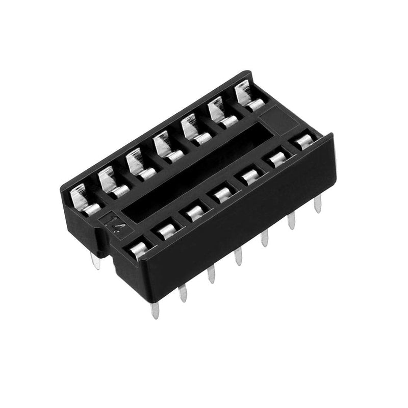 uxcell 40pcs DIP IC Chip Socket Adaptor, 2.54mm Pitch 2 Row 14 Flat Pins Soldering