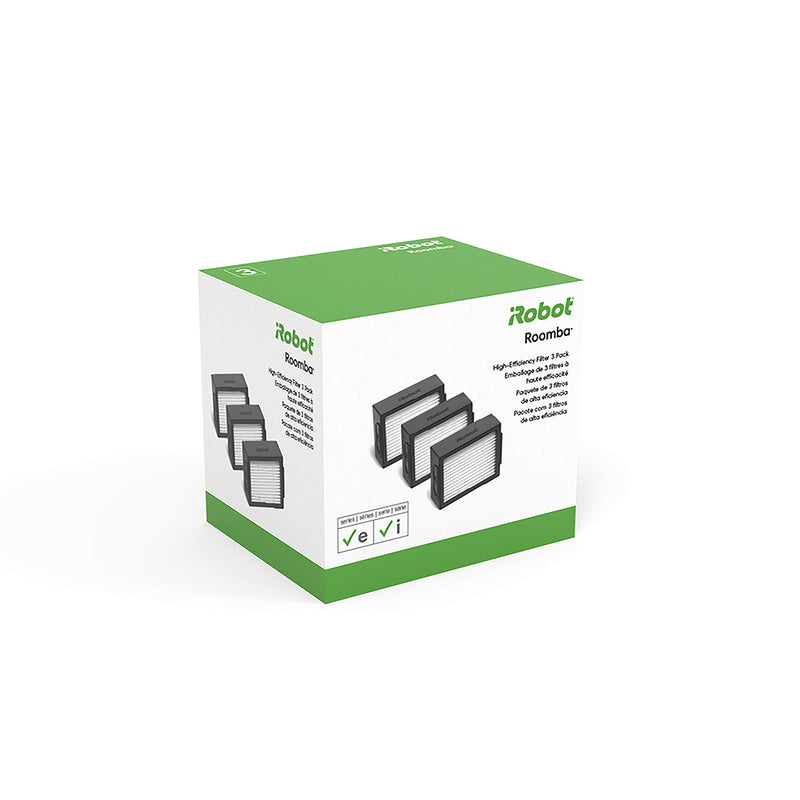 iRobot Authentic Replacement Parts - 3-pack High-Efficiency Filter for Roomba e, i & j Series, and Roomba Combo i5 and j5 Series White