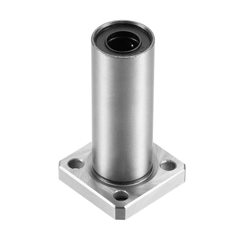 uxcell LMK10UU Extra Long Square Flange Linear Ball Bearings, 10mm Bore Dia, 19mm OD, 55mm Length