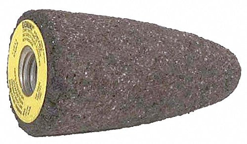 Norton 1-3/4" Grinding Cone, 3" Thickness, Aluminum Oxide, 24 Grit, 5/8-11 Arbor Size