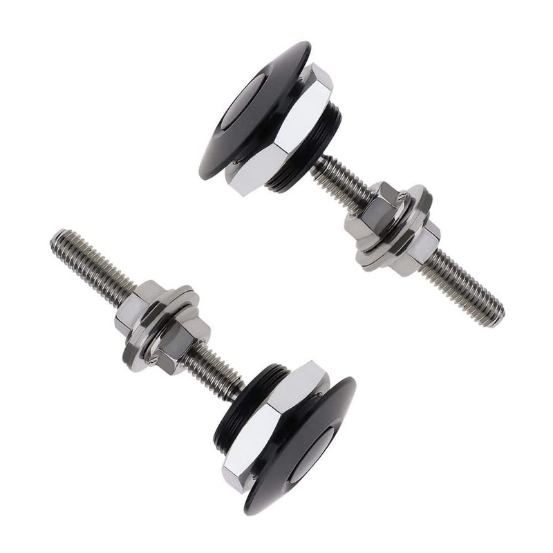 Pack of 2 Quick Release Latch Lock Clip Push Button Bonnet Kit 1.25in/32mm Diameter Universal Aluminum Alloy Quick Latch Lock for Auto Car Bumper License Plate Hood or Various DIY(2Pack) 2Black 32-53 S