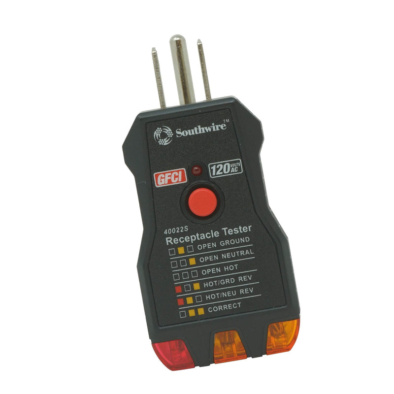 Southwire 40022S GFCI Receptacle Tester Newer Model