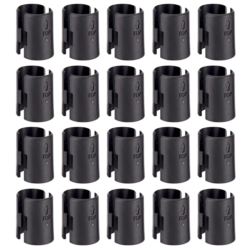 Wire Shelf Clips,40-Packs Wire Shelving Shelf Lock Clips for 1" Post- Shelving Sleeves Replacements for Wire Shelving System,Fits with Thunder Group,Alera,Honey Can Do,Eagle,Regency,Metro & More 40 Packs