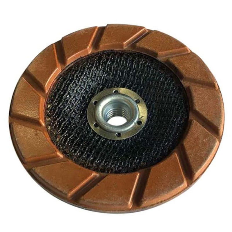 5" Transitional Ceramic Grinding Wheels for Concrete Polishing, #100 Grit, 5/8"-11 Arbor 5" Diameter