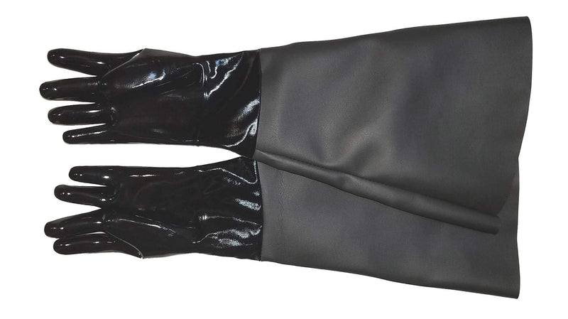 Neoprene Gloves for Sandblasting Sandblaster Sand Blast Cabinet - 8" x 26" Made in USA
