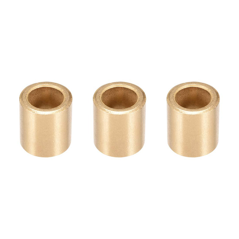 uxcell Bearing Sleeve 12mm Bore x 18mm OD x 20mm Length Self-Lubricating Sintered Bronze Bushings 3pcs 12x18x20mm