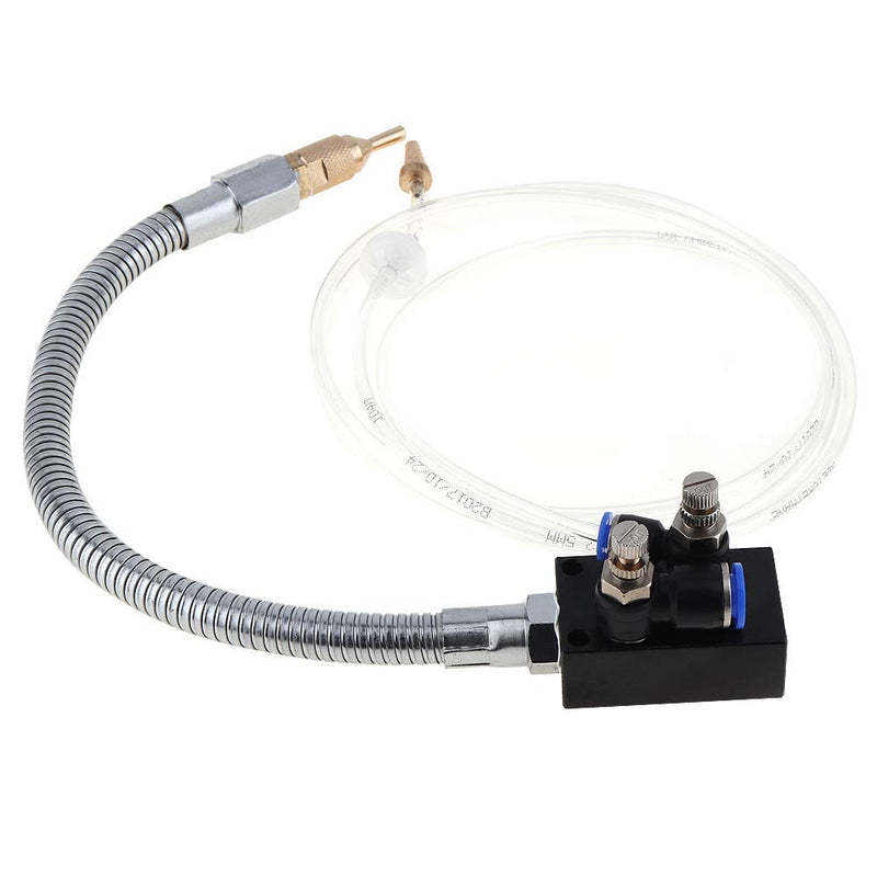 Mist Coolant Lubrication Spray System With Check Valve and Stainless Steel Flexible Pipe for Metal Cutting Engraving Cooling Machine/Air Pipe CNC Lathe Milling Drill